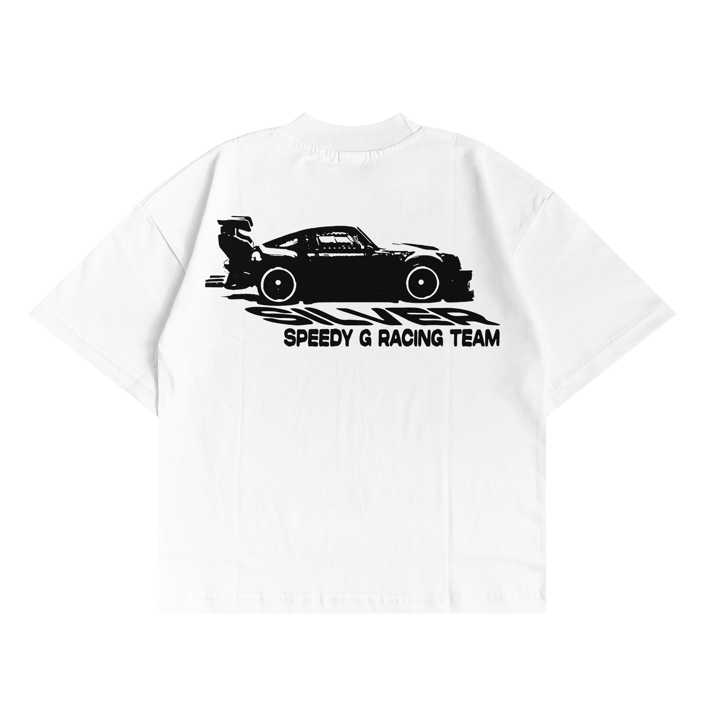 SPEEDY G RACING TEE IN WHITE